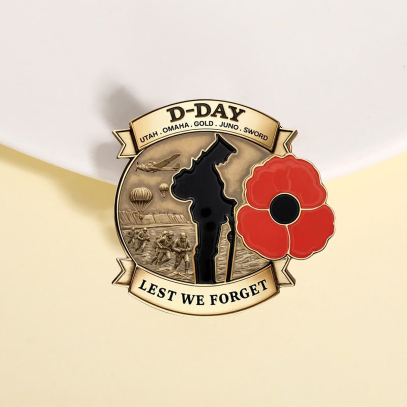 D-DAY 80th Anniversary Commemorative Badge – homesup uk